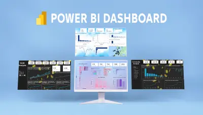 صميم لوحة بيانات تفاعلية - Power Bi Dashboard