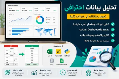 سأحلل بياناتك وأقدم لك تقارير وInsights واضحة