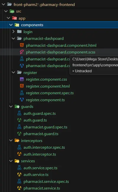سأقوم بتطوير واجهة مستخدم احترافية باستخدام Angular
