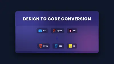 تحويل تصميمات XD / PSD / Figma إلى مواقع HTML وCSS وJavaScript متجاوبة