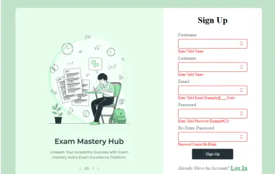 عمل validation ل form لتحقق من صحة البيانات