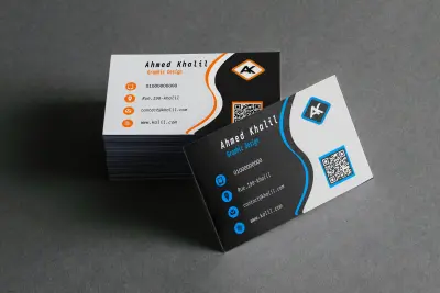 تصميم كروت شخصيه احترافي يعكس هوية نشاطك التجاري،