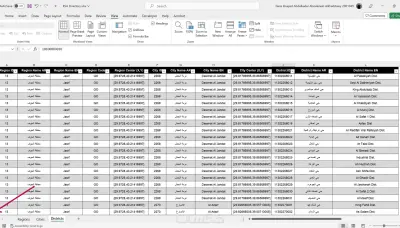 قاعدة بيانات للمناطق الإدارية والمدن والأحياء بالسعودية