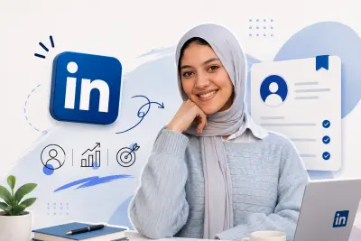 كتابة وتحسين بروفايل لينكد إن احترافي بالكامل لبناء براند شخصي