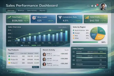 لوحة عرض وتحليل بيانات تفاعلية واحترافية  Dashboard