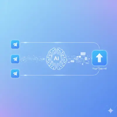 بوت النقل الذكي وتنقية المحتوى (Telegram & Discord) بالذكاء الاصطناعي