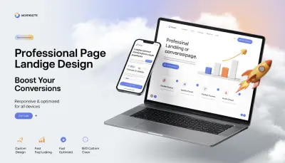 تصميم Landing Page لموقعك احترافية متجاوبة تزيد التحويلات