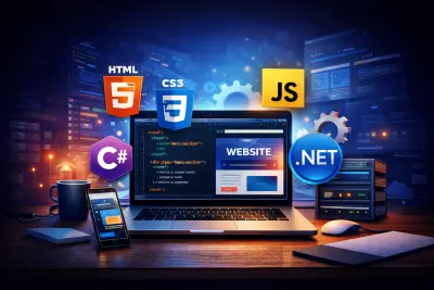 برمجة وتصميم المواقع الإلكترونية HTML CSS JS C# ASP.NET