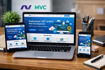 طوير موقع ويب متكامل باستخدام (‎ASP.NET MVC + Back-End + Web API )