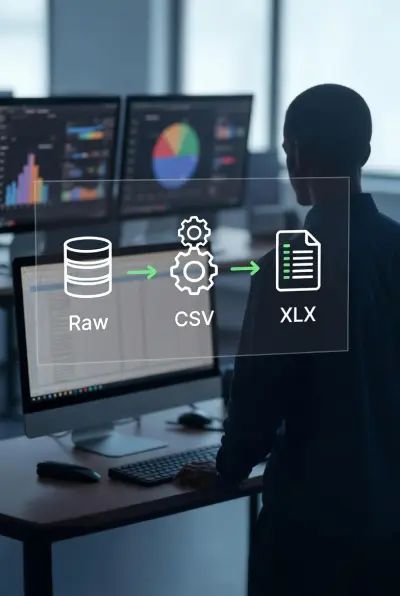 تحويل قاعدة بيانات  إلي ملفات إكسيل | Convert Database (.bak /sqlite) to Spreadsheet