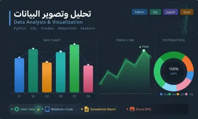 تحليل البيانات وعمل رسومات توضيحية| Data Analysis and Visualization
