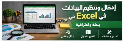 ادخال و تنظيم البيانات في Excel بدقة و احترافية