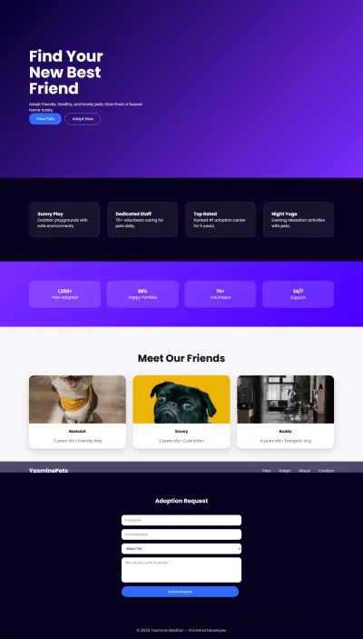 أقدم لك تصميم Front-End احترافي باستخدام HTML, CSS, JavaScript و React، مع التركيز على تجربة المستخدم وسرعة الأداء وتنظيم الكود.