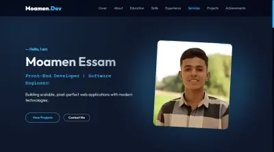 تصميم وبرمجة موقع شخصي (بورتفوليو) احترافي ومتجاوب.