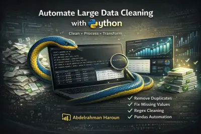 تنظيف ومعالجة البيانات الضخمة باستخدم لغة بايثون (Python Data Cleaning)