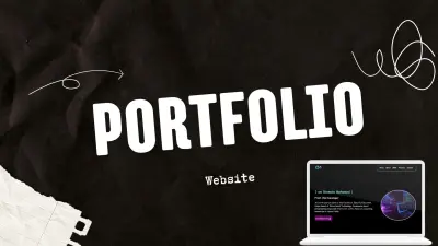 تصميم موقع شخصي Portfolio عصري ومتجاوب مع جميع الشاشات