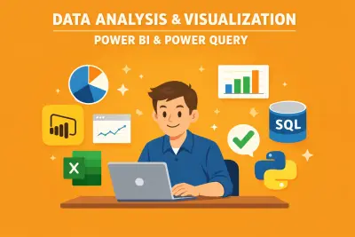 تصميم لوحة تحكم (Dashboard) احترافية لتحليل مبيعات المتاجر الإلكترونية باستخدام Power BI و Excel