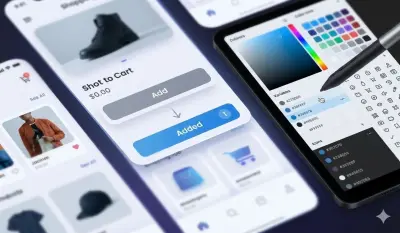 تصميم واجهات مستخدم احترافية (UI&UX) وتطبيقها للأندرويد