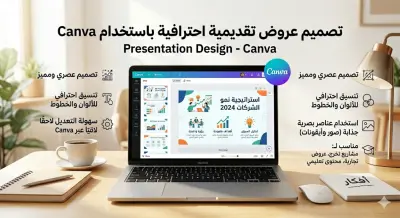 تصميم عرض تقديمي احترافي باستخدام Canva