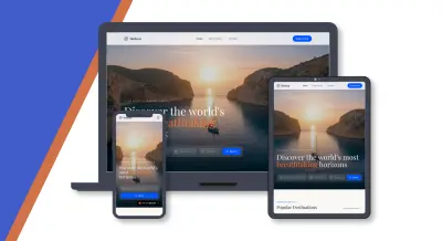 تصميم مواقع ويب احترافية (UI/UX) بشكل عصري وجذاب