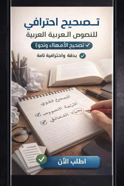 خدمة تصحيح لغوي