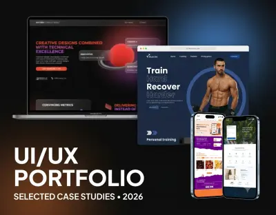 تصميم UIUX لصفحة هبوط Landing Page