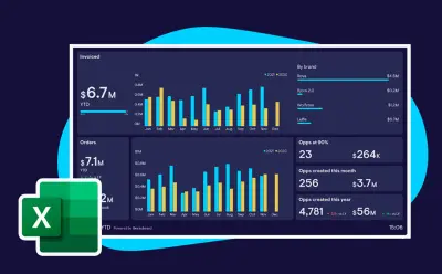 تصميم لوحة تحكم تفاعلية واحترافية (Dashboard) لتحليل بياناتك على Excel