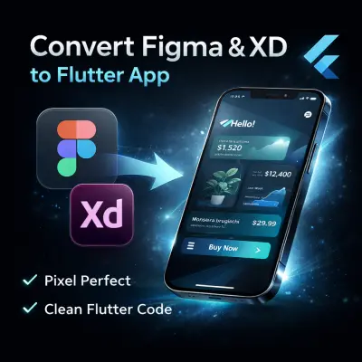 تحويل تصميم Figma أو XD إلى تطبيق Flutter