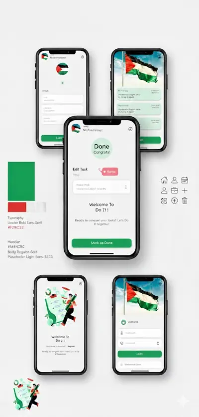 تنفيذ تصميم ui ل موبايل ابلكيشن باستخدام flutter