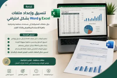 تنسيق وإعداد ملفات Word وExcel بشكل احترافي