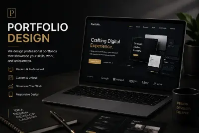 سأصمم لك Portfolio احترافي يعرض أعمالك ومهاراتك بشكل مميز