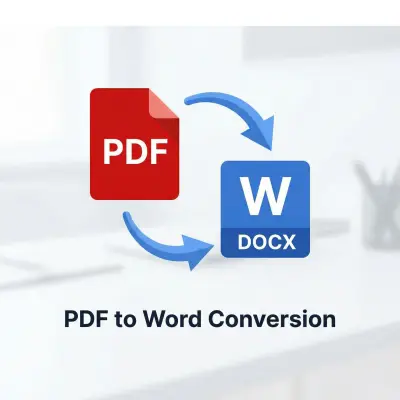تحويل ملف pdf  او صورة الي word والعكس