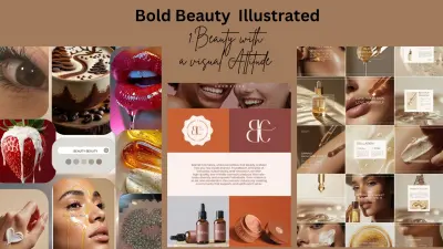 تصميم هوية بصرية وIllustrations لبراند تجميل