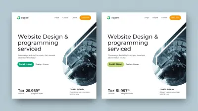 تصميم وبرمجة Website احترافي مكون من صفحتين متجاوب وسريع