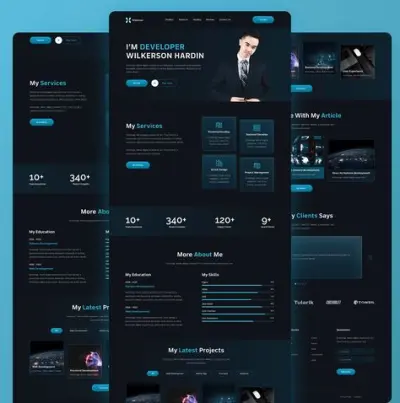 Create a Professional Personal Portfolio Website | إنشاء بورتفوليو شخصي احترافي