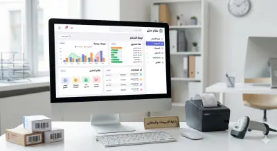 تصميم وبناء نظام محاسبي وإدارة مخازن (Desktop System).