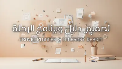 تصميم دليل وبرنامج رحلة منظم و جذاب