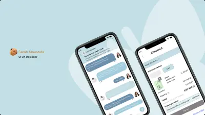 تصميم تطبيق E- Commerce موبايل  UI UX جذاب