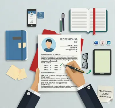 حوّل خبراتك إلى قصة نجاح: كتابة وتصميم CV احترافي