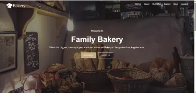 موقع إلكتروني احترافي (Front-End) للمخابز باستخدام HTML وCSS وBootstrap وJavaScript، بتصميم جذاب ومتجاوب يعرض المنتجات والعروض والأسعار مع صفحة تواصل سهلة لزيادة العملاء والمبيعات أونلاين. يتكون من 3 إلى 4 صفحات.