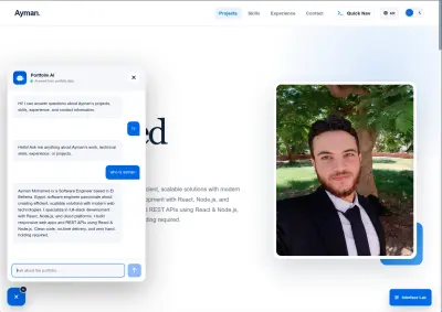 دمج مساعد ذكي (AI Chatbot) داخل موقعك أو تطبيقك
