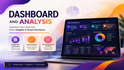 صورة العمل إنشاء لوحات تحكم تفاعلية (Dashboards) لتحليل البيانات