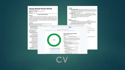 كتابة وتصميم سيرة ذاتية احترافية متوافقة مع نظام ATS