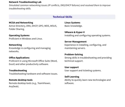 تصميم سيرة ذاتية احترافية CV و Resume بشكل عصري وجذاب لضمان قبولك في الوظائف