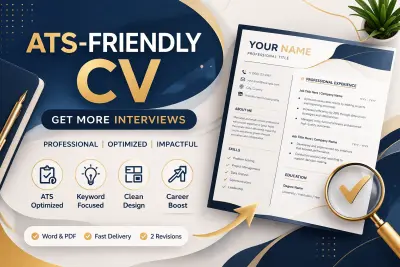 تصميم CV احترافي متوافق مع أنظمة ATS