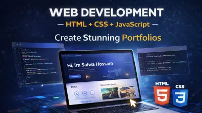 تصميم بورتفوليو (Portfolio) شخصى احترافى بأستخدام HTML , CSS & JS
