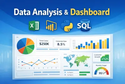 تحليل بيانات احترافي + Dashboard تفاعلية باستخدام Excel | SQL | Python | Power BI
