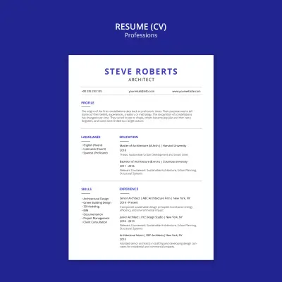 سيرة ذاتية احترافية بنظام ATS