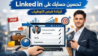 سأقوم بتحسين وتطوير حسابك على LinkedIn لزيادة فرص التوظيف والظهور الاحترافي