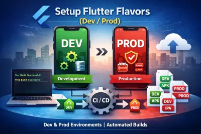 تهيئة تطبيق Flutter للعمل ببيئتين مختلفتين (Development / Production)